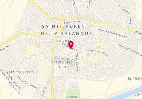 Plan de Caisse d'Allocations Familiales de Saint-Laurent-de-la-Salanque, Maison France services<br />
4 Rue de l'Amirauté, 66250 Saint-Laurent-de-la-Salanque