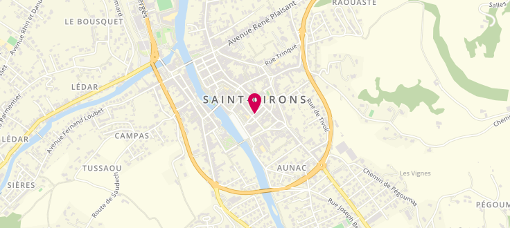 Plan de Point d'accueil CAF de Saint-Girons - Centre social, Rue Joseph Sentenac, 09200 Saint-Girons