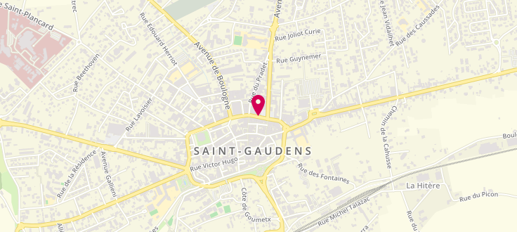 Plan de Point d'accueil CAF de Saint-Gaudens, 39 boulevard Charles-de-Gaulle, 31800 Saint-Gaudens