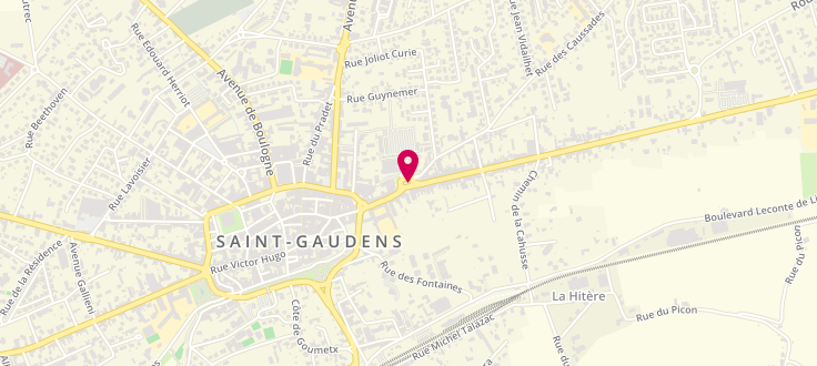 Plan de Point numérique CAF de Saint-Gaudens, Centre social Azimut<br />
Espace Pegot, place de la Libération, 31800 Saint-Gaudens