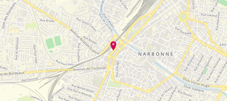 Plan de Permanence CAF de Narbonne, 14 avenue des Pyrénées, 11100 Narbonne