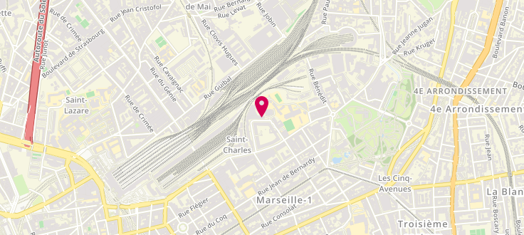 Plan de Point d'accueil CAF de Marseille - APEAAS, 25 -27 Rue Ranque, 13001 Marseille