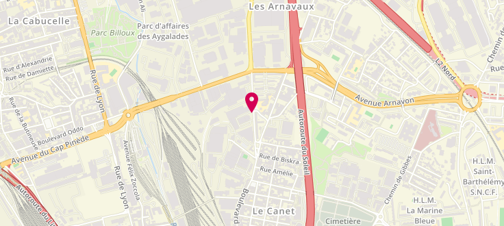Plan de Point d'accueil CAF Agir pour le développement d'action - ADAI, 5 Boulevard de la Maison, 13014 Marseille