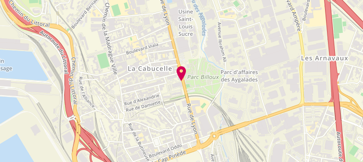 Plan de Point d'accueil CAF ACADEL, 185 Rue de Lyon, 13015 Marseille
