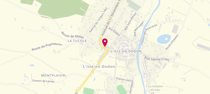 Plan de Point numérique CAF de L'Isle-en-Dodon, 18 avenue du Commandant Taillefer, 31320 L'Isle-en-Dodon