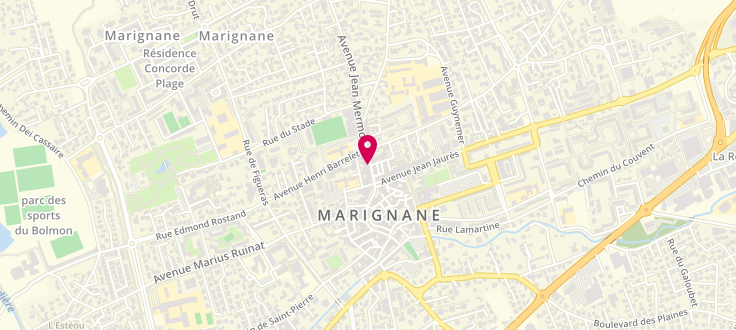 Plan de Point d'accueil CAF de Marignane - Cremer - Mediance 13, 15 boulevard Jean mermoz, 13700 Marignane