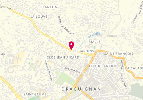Plan de Point d'accueil CAF de Draguignan, 278 Avenue de Montferrat, 83300 Draguignan