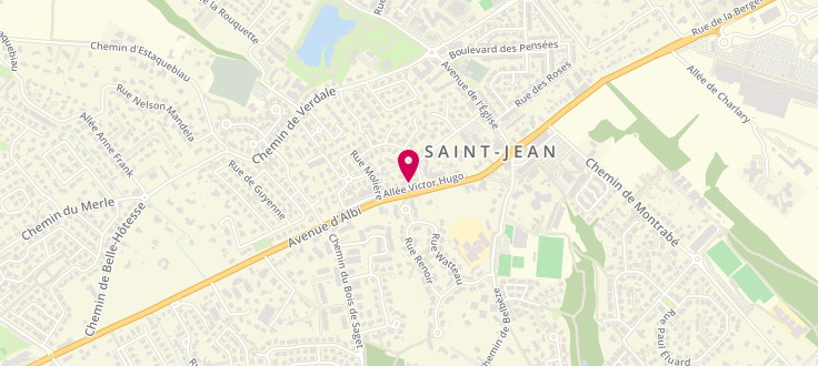 Plan de Permanence CAF de Saint-Jean, Espace Victor Hugo / Centre social, 4 chemin du Bois de Saget, 31240 Saint-Jean