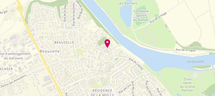 Plan de Point numérique CAF de Beauzelle, Mairie, 19 Rue des Rossignols, 31700 Beauzelle