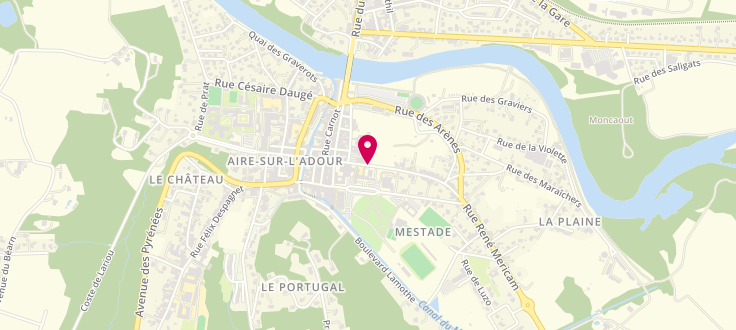 Plan de Permanence CAF Aire-sur-l'Adour, France Services d'Aire-sur-l'Adour<br />
4 rue René Méricam, 40800 Aire-sur-l'Adour