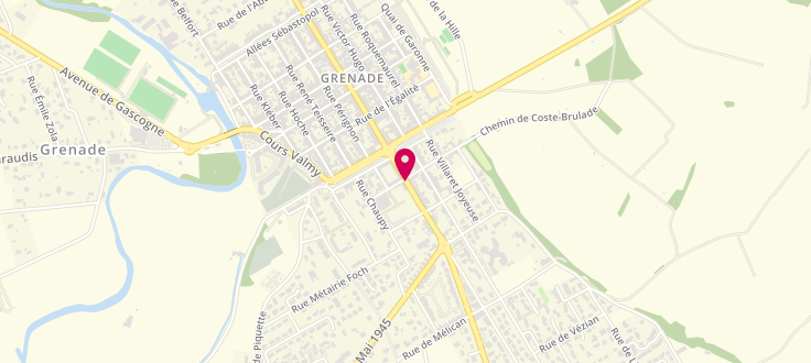 Plan de Point numérique CAF de Grenade-sur-Garonne, CCAS de Grenade<br />
Espace Chiomento, 17 avenue Lazare Carnot, 31330 Grenade-Sur-Garonne