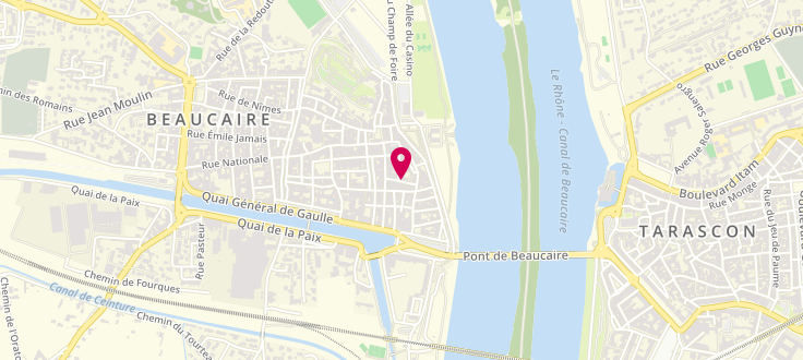 Plan de Point numérique CAF de Beaucaire, Espace de Vie Sociale	9 rue du Vieux Salin, 30300 Beaucaire