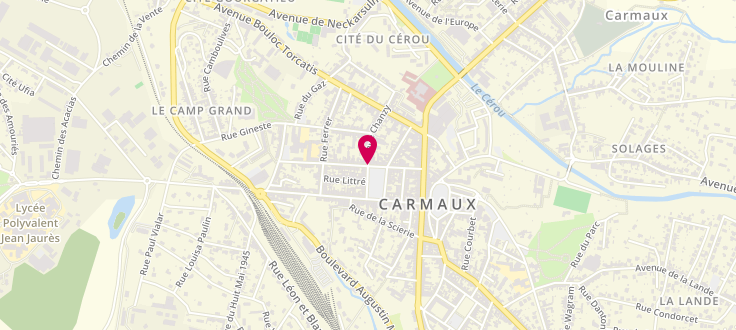 Plan de Permanence CAF de Carmaux, Pôle numérique Carmausin-Ségala 2 Ter rue Chanzy, 81400 Carmaux