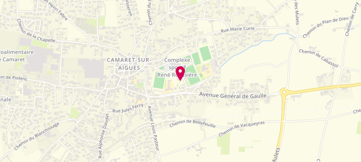 Plan de Point numérique CAF de Camaret-sur-Aigues - MPT, Allée des Sports, 84850 Camaret-sur-Aigues