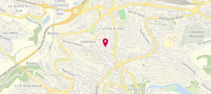 Plan de Point d'accueil CAF de Rodez - CLAJ, 4 rue du Maréchal Leclerc de Haute Cloque, 12000 Rodez