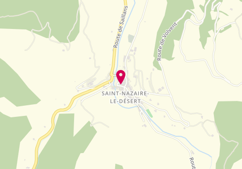 Plan de Point d'Accueil CAF de Saint-Nazaire-le-Désert - Association TIS Vallée de la Roanne, 30 Rue de la Poste, 26340 Saint-Nazaire-le-Désert