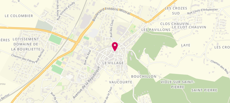 Plan de Caisse d'Allocations Familiales de Loriol-sur-Drôme, Espace Mosaïque Marie-Jehanne Battesti<br />
3 rue Schwalm, 26270 Loriol-sur-Drôme
