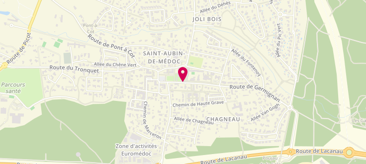 Plan de Point Relais CAF Saint-Aubin de Médoc, 4 Route de Germignan, 33160 Saint-Aubin-de-Médoc