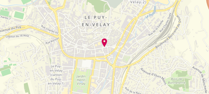 Plan de Point relais CAF du Puy-en-Velay - Côté Parents, 3 Rue de la Chèvrerie, 43000 Le Puy-en-Velay