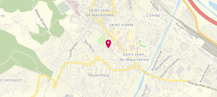 Plan de Permanence CAF de Saint Jean de Maurienne, Maison sociale du département, 95 avenue des Clappeys, 73300 Saint-Jean-de-Maurienne