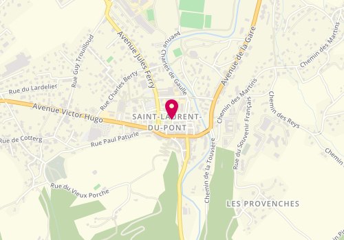 Plan de France services de Saint Laurent de Pont, Place de la Mairie, 38380 Saint-Laurent-du-Pont