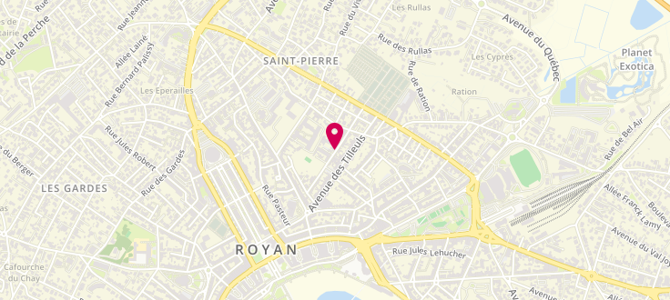 Plan de Caisse d'Allocations Familiales de Royan, Dans les locaux de Pôle Emploi<br />
7 rue de Port Royal, 17200 Royan