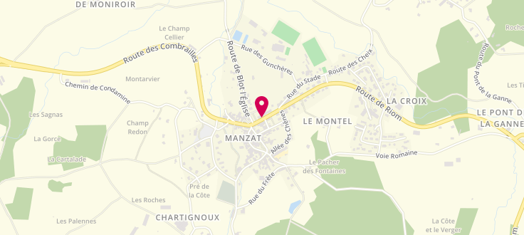 Plan de France services la Poste de Manzat, 6 Route de Riom, 63410 Manzat