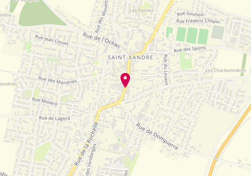 Plan de Point numérique CAF de Saint-Xandre - Centre socioculturel Espace Camaïeux, 37 rue de la République, 17138 Saint-Xandre