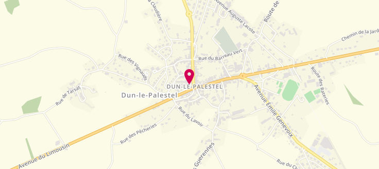 Plan de France services de Dun-Le-Palestel - La Palette, 9 Place de la Poste, 23800 Dun-le-Palestel