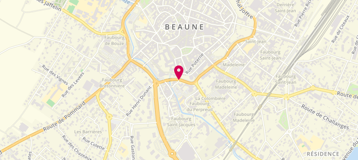 Plan de Caisse d'Allocations Familiales de Beaune, 15 boulevard Saint-Jacques, 21200 Beaune