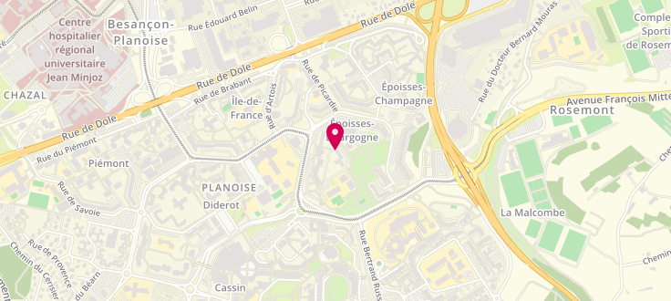 Plan de Point numérique CAF de Besançon - Association PARI, 5 avenue de Bourgogne, 25000 Besançon