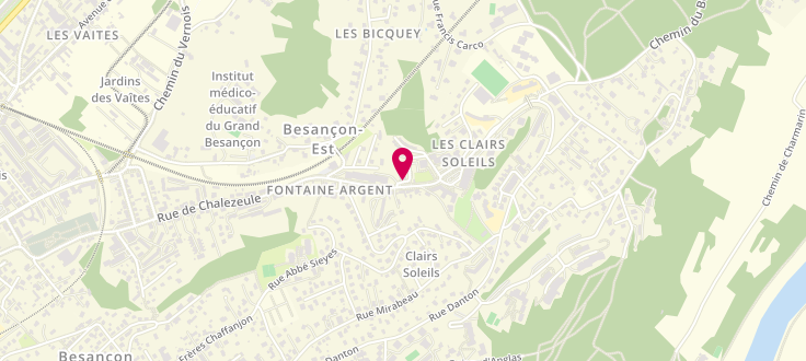 Plan de Point numérique CAF de Besançon - Clairs Soleils, 67 E rue de Chalezeule, 25000 Besançon