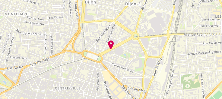 Plan de Caisse d'Allocations Familiales de Dijon, 8 boulevard Clemenceau, 21000 Dijon