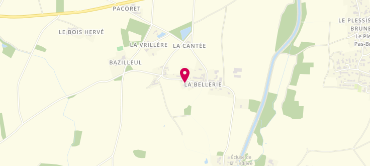 Plan de Caisse d'Allocations Familiales de Nort-sur-Erdre, Mairie Annexe<br />
CCAS<br />
33 Bis rue du Général Leclerc, 44390 Nort-sur-Erdre