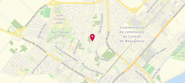 Plan de Caisse d'Allocations Familiales de Beaugency, Espace Agora<br />
59 avenue de Vendôme, 45190 Beaugency