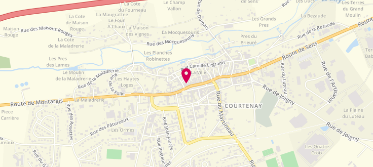 Plan de France services la Poste de Courtenay, 44 Place Armand Chesneau, 45320 Courtenay
