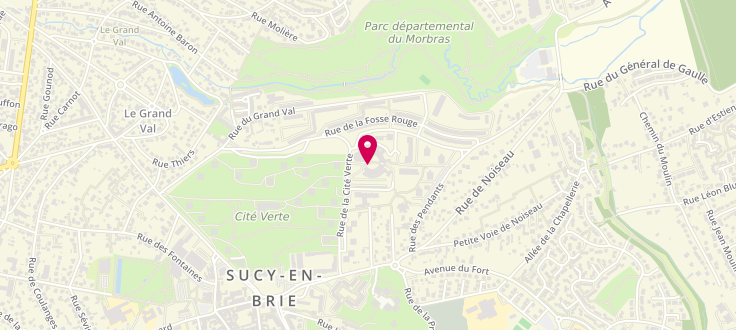 Plan de Point numérique CAF de Sucy-en-Brie - Maison du Rond d'Or, 16-19 place de la Fraternité, 94370 Sucy-en-Brie