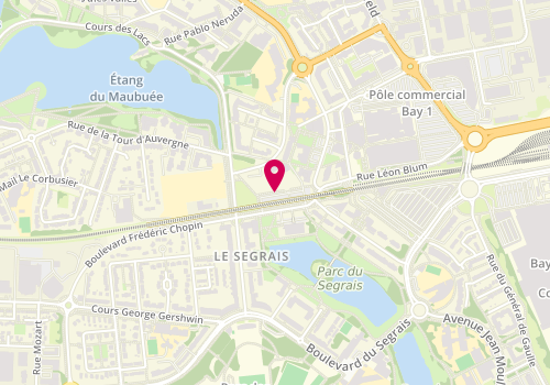 Plan de Point numérique CAF de Torcy, 8 rue Gérard Philipe, 77200 Torcy