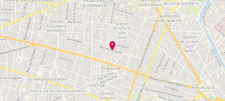 Plan de Point d'accueil CAF 10ème Espace Universel, 25 rue de l’échiquier, 75010 Paris