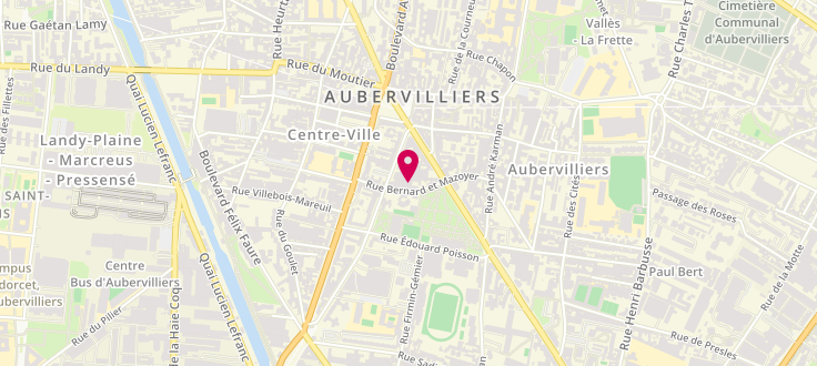 Plan de Point numérique CAF d'Aubervilliers - Epicéas, 29 rue de la Commune de Paris, 93000 Aubervilliers