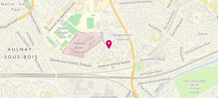 Plan de Point numérique CAF de Sevran - Maison de Quartier Rougemont, 8 Quinquies Rue Pierre Brossolette, 93270 Sevran