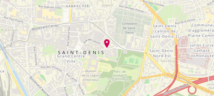 Plan de Point numérique CAF de Saint-Denis - Emmaüs Connect, 47 rue Jean Jaurès, 93200 Saint-Denis