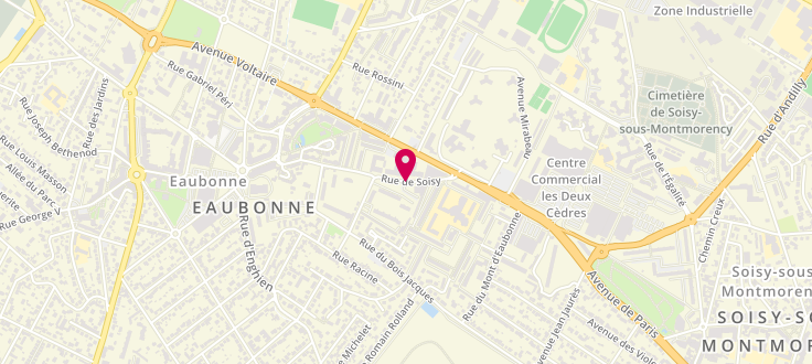 Plan de Point d'Accueil CAF d'Eaubonne - CSJF, 18 Rue de Soisy, 95600 Eaubonne