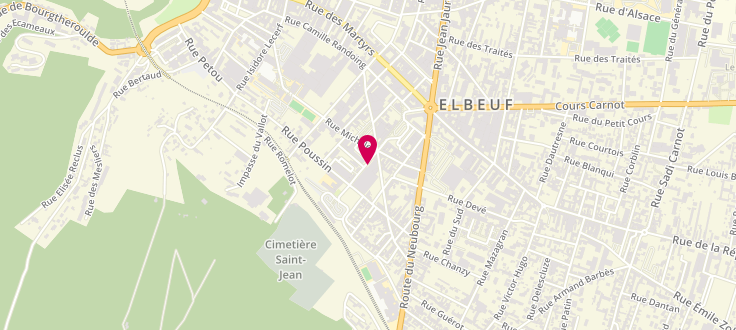 Plan de Point numérique CAF d'Elbeuf - Maison des Jeunes et de la Culture de la Région d'Elbeuf - Fabrique des savoir, 9, Cours Gambetta, 76500 Elbeuf