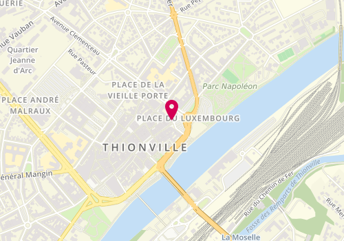 Plan de Permanence CAF de Thionville, 2A, place du Luxembourg, 57100 Thionville