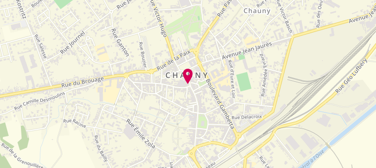 Plan de Point numérique CAF de Chauny, 16 rue de la République, 02300 Chauny