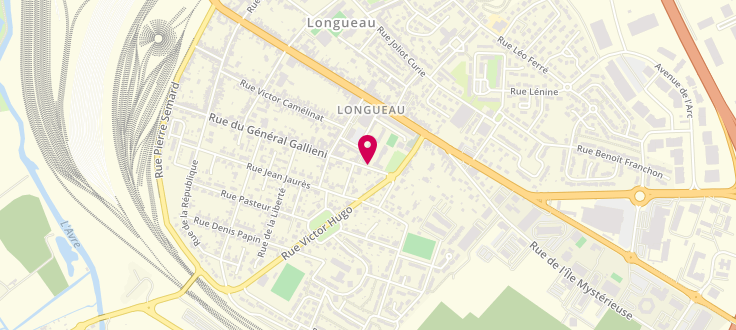 Plan de Point d'Accueil CAF de Longueau - CCAS, 47 Rue Anatole France, 80330 Longueau