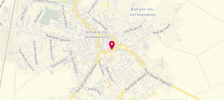 Plan de Point numérique CAF de Bohain-en-Vermandois, 14 rue de la République, 02110 Bohain-en-Vermandois