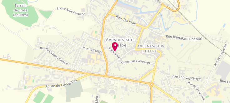Plan de Permanence CAF d'Avesnes-sur-Helpe, 2 Rue Vauban<br />
Cpam, 59440 Avesnes-sur-Helpe