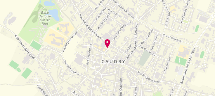 Plan de Permanence CAF de Caudry, 21, Rue Jacquard, 59540 Caudry